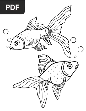 Goldfish coloring page
