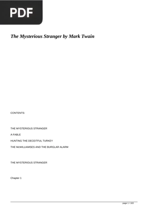 The Mysterious Stranger