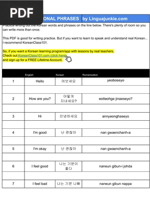 50+ Conversational phrases
