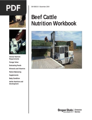 Beef Cattle. Nutrition Workbook