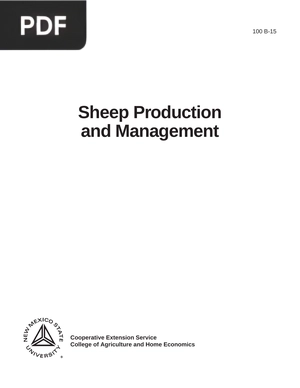 Sheep Production and Management