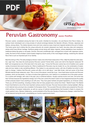 Peruvian Gastronomy