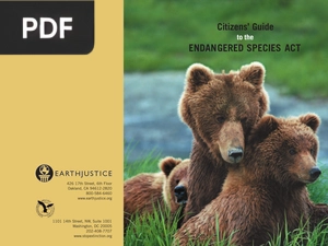 Citizens’ Guide to the Endangered species act