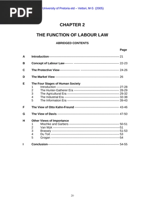 The Function of Labour Law