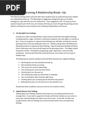 Surviving A Relationship Break-up