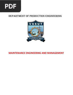 Maintenance Engineering and Management