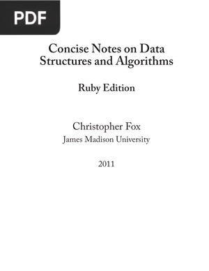 Concise Notes on Data Structures and Algorithms