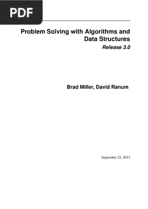 Problem Solving with Algorithms and Data Structures