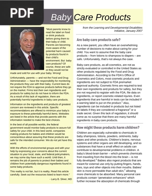 Baby Care Products (Article)