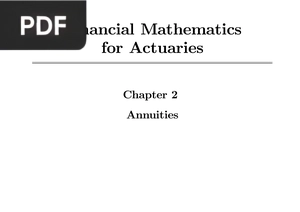 Financial Mathematics for Actuaries (Presentation)