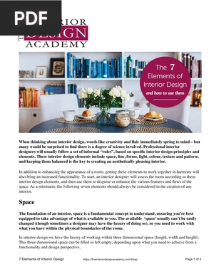 7 Elements of Interior Design