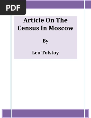 Article on the Census in Moscow