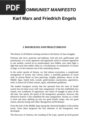 The Communist Manifesto