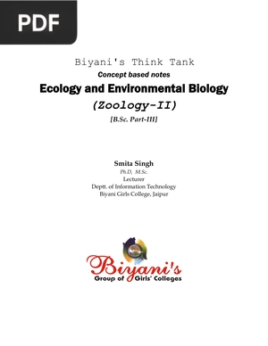 Ecology and Environmental Biology