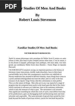 Familiar Studies of Men and Books