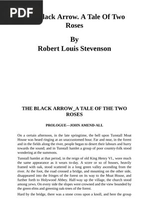 The Black Arrow. A Tale Of Two Roses