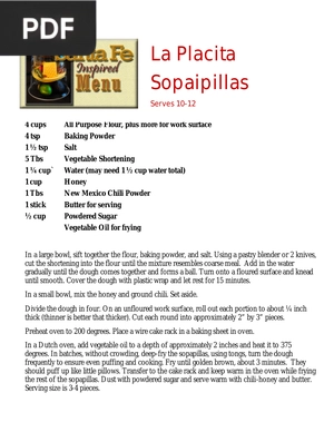 La Placita Sopaipillas (Article)