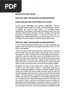 Cat and Mouse in Partnership