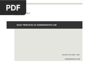 Basic Principles of Administrative Law