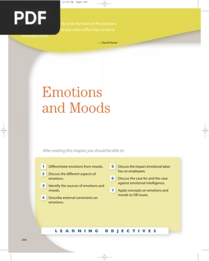 Emotions and Moods