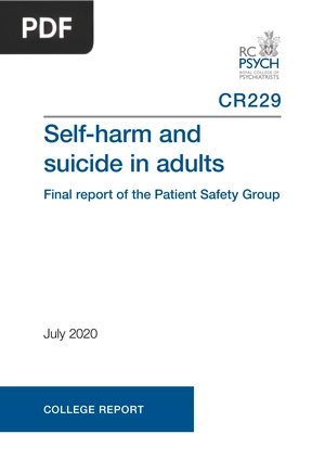 Self Harm and Suicide in Adults