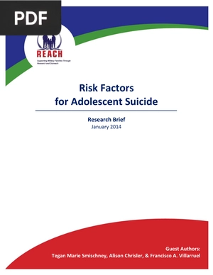 Risk Factors for Adolescent Suicide (Article)