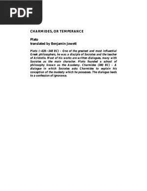 Charmides or Temperance