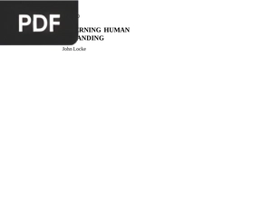 An Essay Concerning Human Understanding