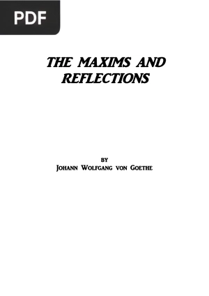 The Maxims and Reflections