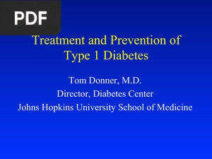 Treatment and Prevention of Type 1 Diabetes (Presentation)