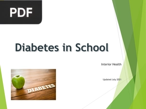 Diabetes in School (Presentation)