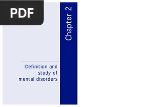 Definit ion and Study of Ment al Disorders (Article)