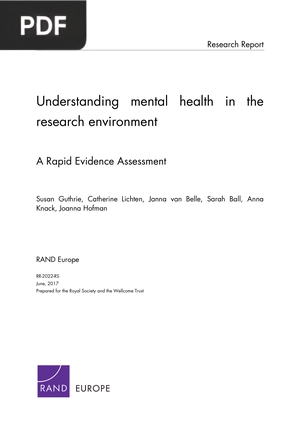 Understanding Mental Health in the Research Environment