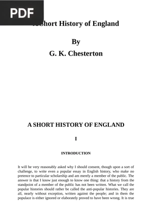 A Short History of England