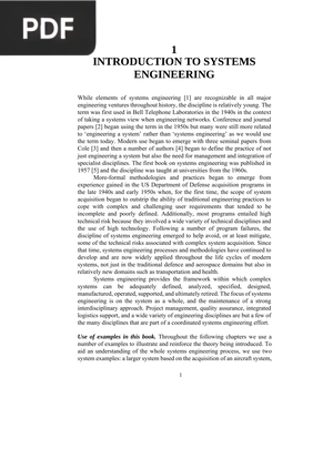 Introduction to Systems Engineering