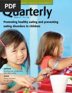 Promoting healthy eating and preventing eating disorders in children