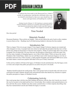 The Legacy of Abraham Lincoln