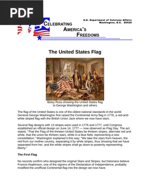 The United States Flag (Article)