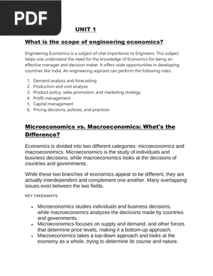 Engineering Economics and Costing