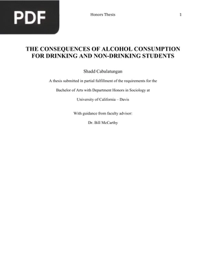 The Consequences of Alcohol Consumption for Drinking and Non Drinking Students