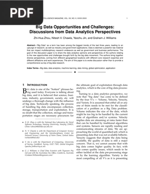 Big Data Opportunities and Challenges: Discussions from Data Analytics Perspectives