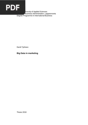 Big Data in Marketing