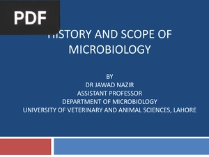 History and Scope of Microbiology (Presentation)