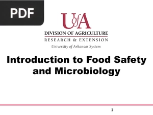 Introduction to Food Safety and Microbiology (Presentation)