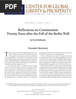 Reflections on Communism Twenty Years after the Fall of the Berlin Wall