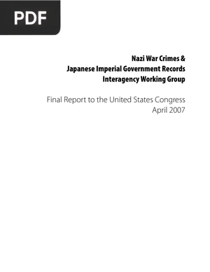 Nazi War Crimes & Japanese Imperial Government RecordsInteragency Working Group