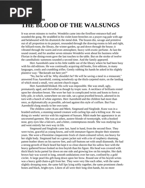 The Blood of the Walsungs