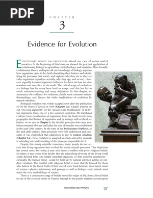 Evidence for Evolution