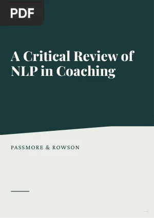 A Critical Review of NLP Research and the Application of NLP in Coaching