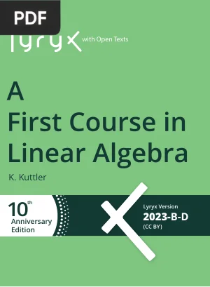 A First Course in Linear Algebra